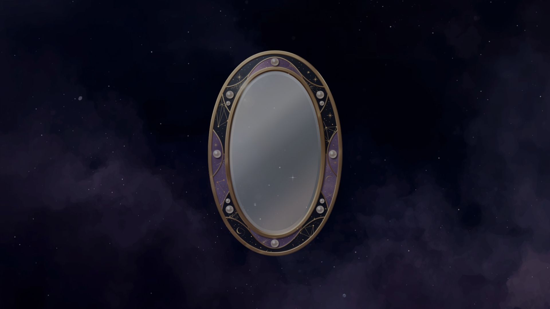 Candle and mirror used for aura reflection