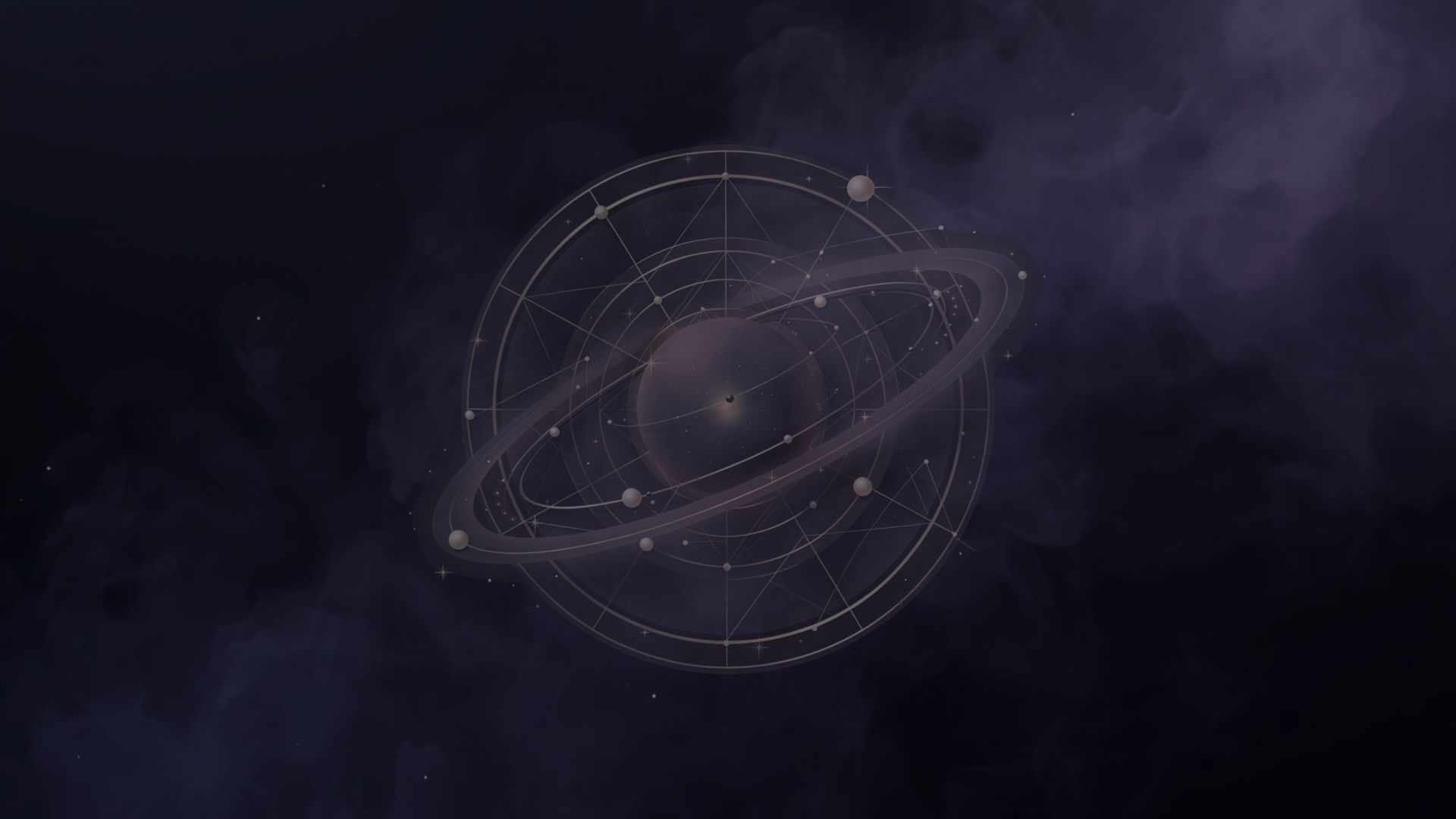 Venus symbol placed within an astrological birth chart